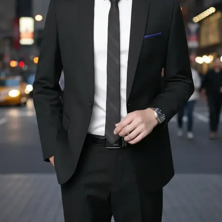 Terno Slim Microfibra Gabardine - Blazer + Calça - Italiano