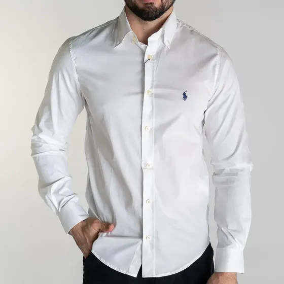 Camisa Social Masculina Slim Branca