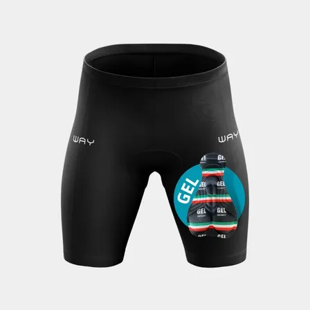 Bermuda Ciclismo Short Gel D100 Com Bolsos Pedal Masculino