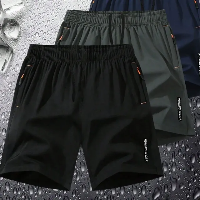 Kit 3 Shorts Esportivos Plus Size Masculino Secagem Rápida