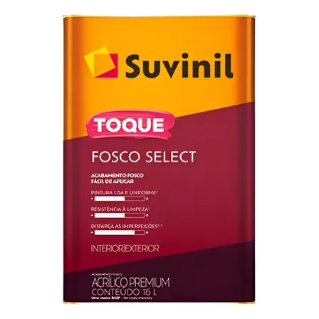 Tinta Toque Fosco Select Premium 16l Lavável - Suvinil