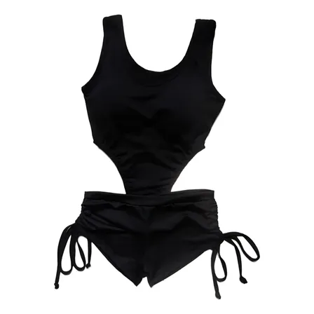 Kit2 Pçs Maiô E Shortinho Com Bojo Gringo Cavada Feminino