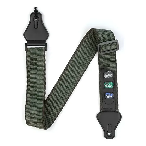 Correia Violão Guitarra Baixo Alça Ajustável + 3 Palhetas