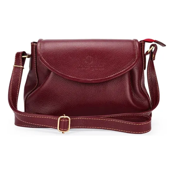 Bolsa Feminina Transversal Em Couro Legítimo York Menegatti