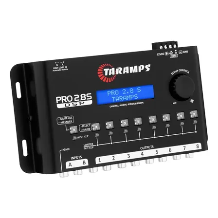 Taramps Pro 2.8s Processador De Audio Crossover 8 Canais