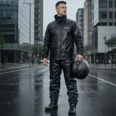 Capa Roupa Chuva Pioneira Combate Gola Masculino Reforçada