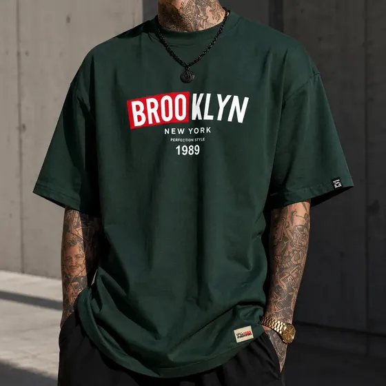 Camiseta Masculina Oversized Camisa Broklyn 89 Premium Over