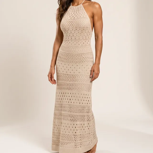 Vestido Tricot Modal Longo Festa Madrinha Linha Forrado Luxo