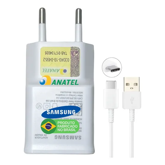 Carregador Samsung A22 A32 A52 A53 A54 A13 A20 A21 Origina