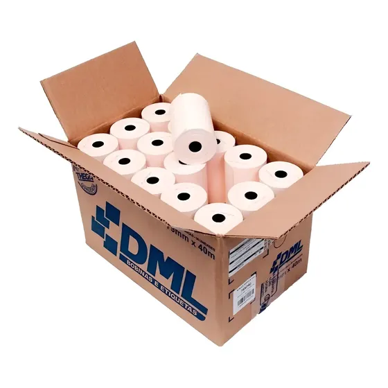 Bobina P/ Cupom Fiscal, Não Fiscal Ecf Pdv Recibo 80x40 Cx30