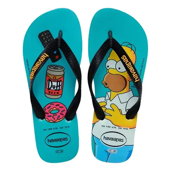 Chinelo Havaianas Top The Simpsons Masculino E Feminino