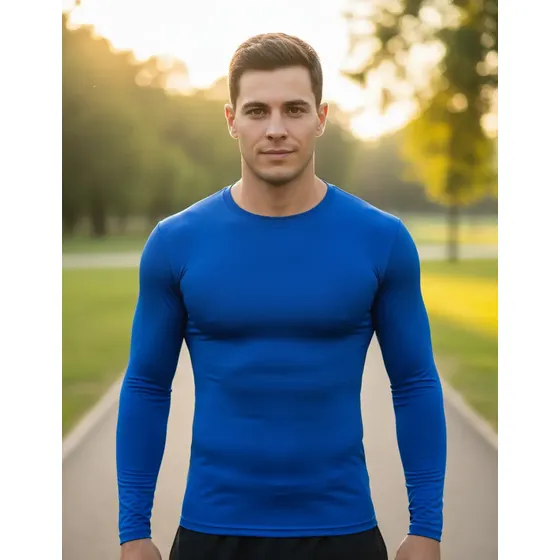 Camisa Manga Longa Uv 50+ Proteção Uva Uvb Slim Segunda Pele