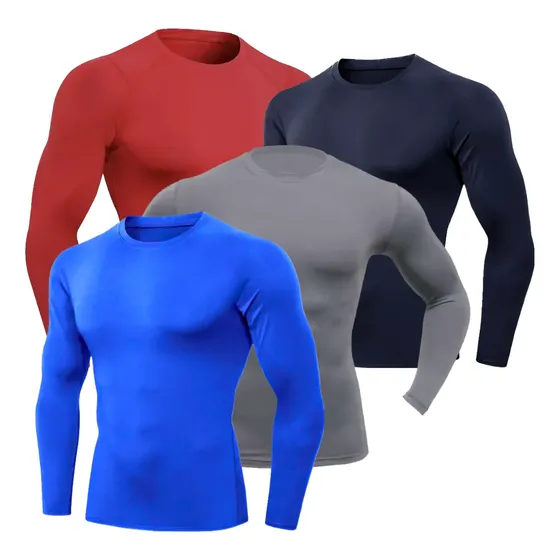 Kit 4 Blusa Camisa Proteção Uv50+ Kit Térmico Adulto Uva Uvb