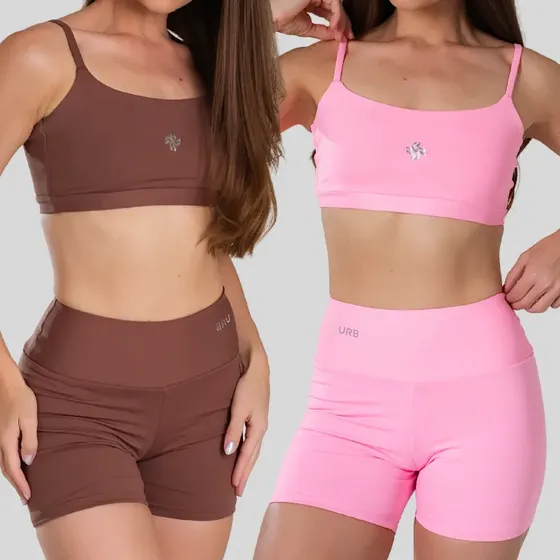 Kit 2 Conjuntos Fitness Feminino De Academia Alta Qualidade