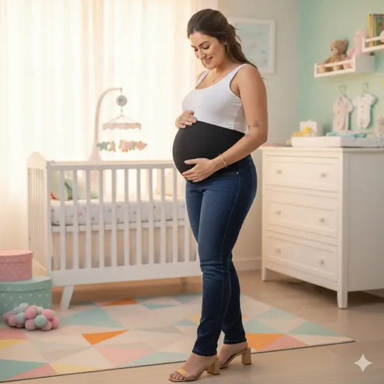 Calça Jeans Gestante Para Gravida Cós Conforto Plus Size