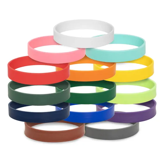 Pulseira De Silicone 150 Unidades Personalizado 1 Cor Silk