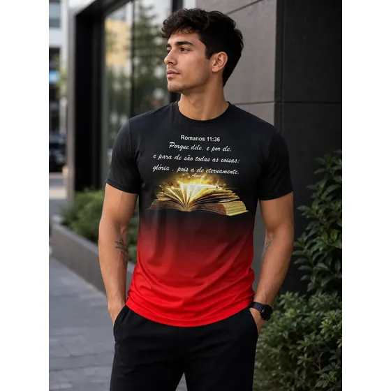 Camiseta/ Camisa Evangélica Cristã A Bíblia