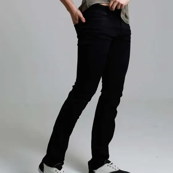 Calça Masculina Skinny Black Sawary
