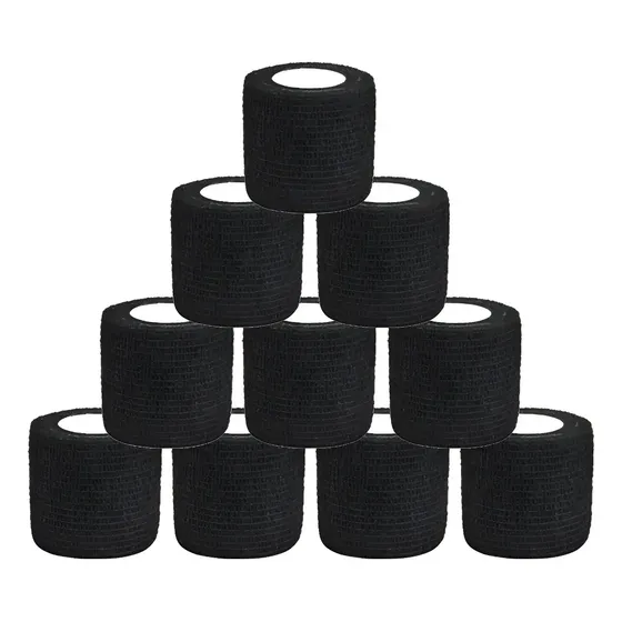 Kit 10 Un Bandagem Atadura Elastica Coesiva Autoaderente 5cm