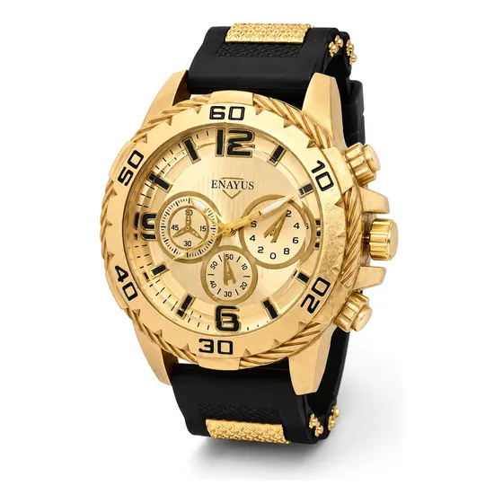 Relógio Masculino Casual Luxo Top Metal Original + Caixa