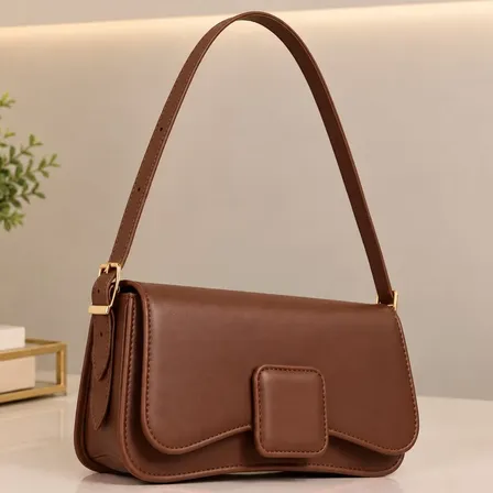 Bolsa Baguete Feminina De Ombro Compacta Casual E Festa