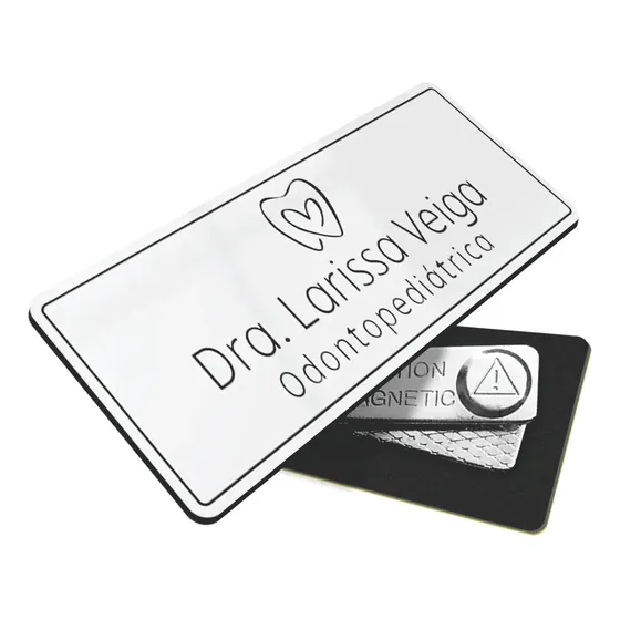 Broche Crachá Botton Doutor Magnético Imã Personalizado