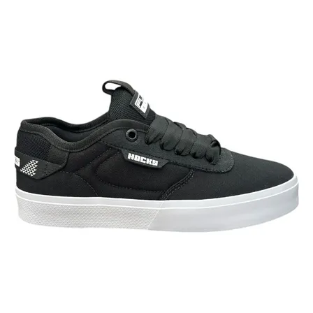 Tenis Hocks Flat Core Lona Preto E Branco - Original