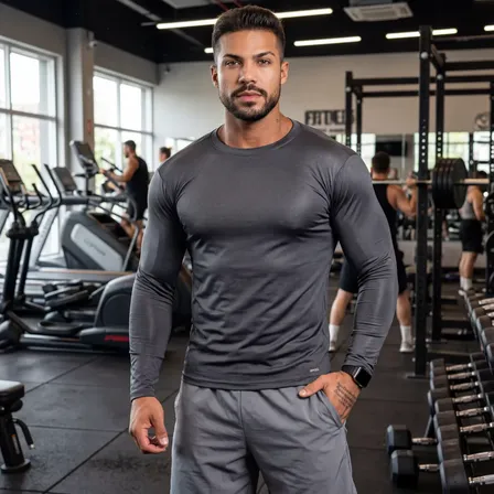 Camisa Masculina Térmica Proteção Solar 50+ Uv Manga Longa