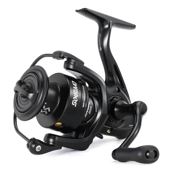 Molinete De Pesca Alumínio Sougayilang Drag 15kg Preto