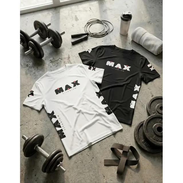 Kit 2 Camisas Max Titanium Dry-fit Sport Antiodor Masculino