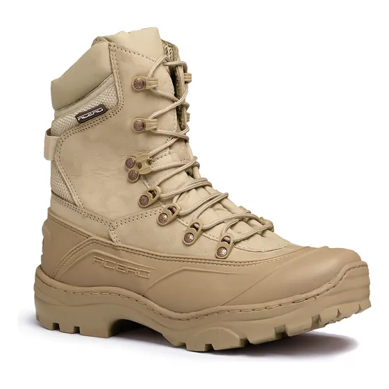 Bota Acero Militar Couro Tiger Pro Semi Impermeável + Brinde
