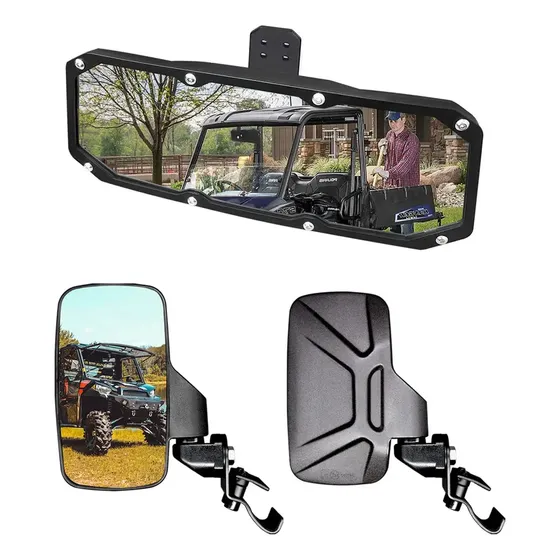 Espelho Lateral Utv Com Espelho Central Para Polaris Ranger