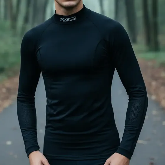 Camisa Termica Segunda Pele Malha Sparco Manga Longa Unissex