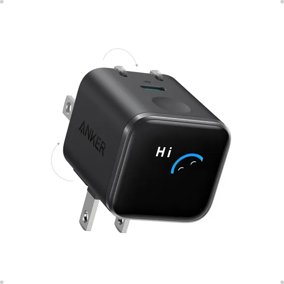 Carregador Anker Nano 45w Usb-c Dobrável Com Display Intelig