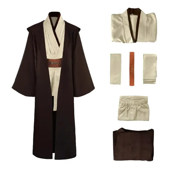 Conjunto Completo De Cosplay De Star Wars Obi-wan Kenobi
