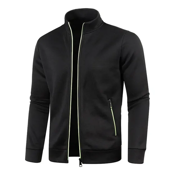 Novo Modelo De Suéter Masculino De Malha Fina Com Zíper