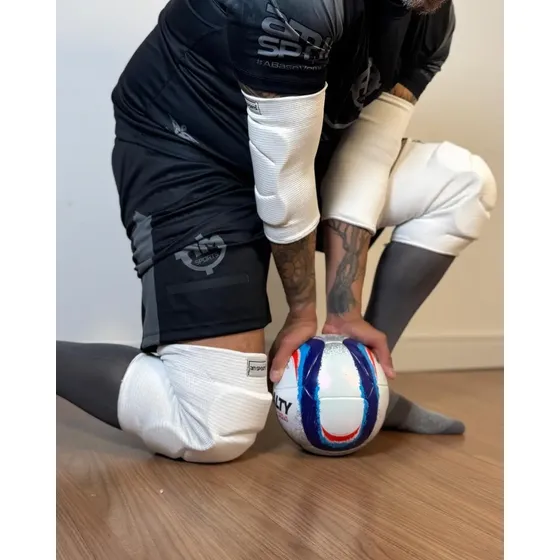 Kit Joelheira E Cotoveleira Para Goleiros Futebol Am Sports