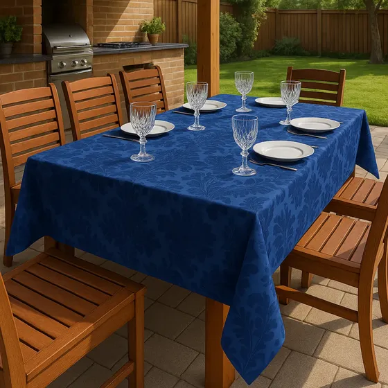 Toalha De Mesa Jacquard Lisa 3,00m X 1,40m 10 Lugares