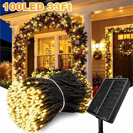 Pisca Pisca Solar 10m Luzes De Natal Externa 5v Dreamland
