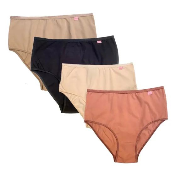 Kit 4 Calçolas Proeza Calcinha De Vó Plus Size