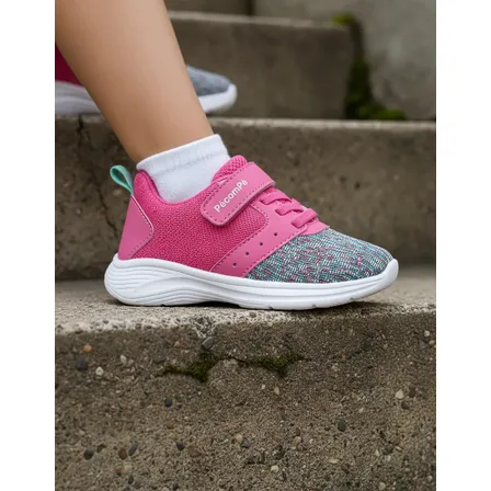 Tenis Infantil Pink Menina Casual Moderno Macio Pé Com Pé