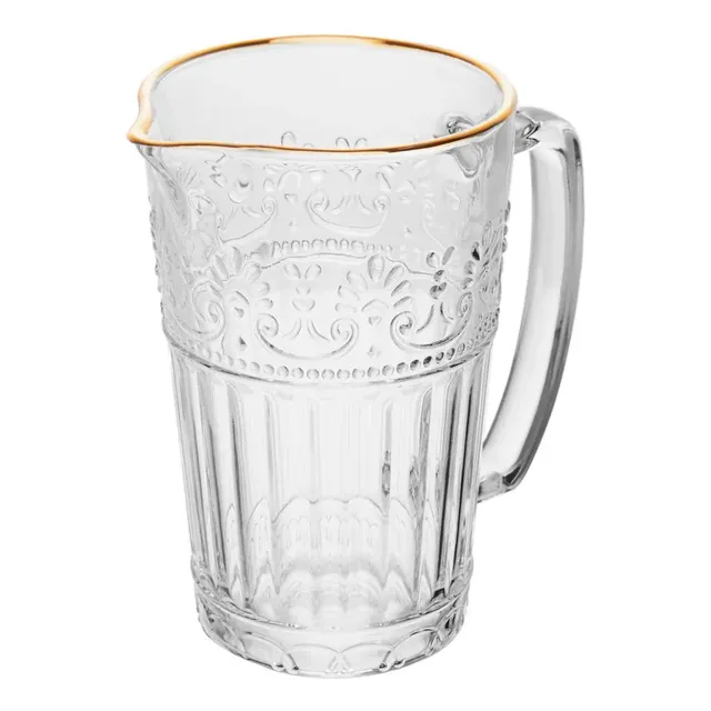 Jarra Wolff Mauve Com Fio De Ouro 750ml Cristal