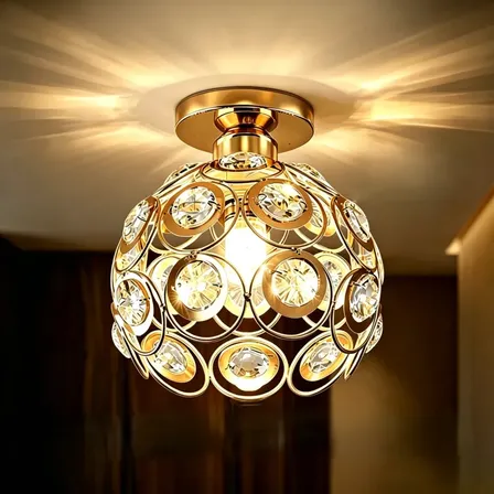 Luminária De Cristal, Sala De Estar E Quarto, Dupla Voltagem