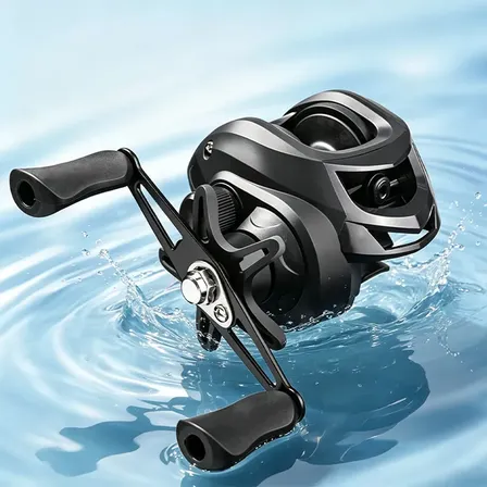 Carretilha De Pesca,18+1 Rolamentos 7.2:1 Pescaria Black