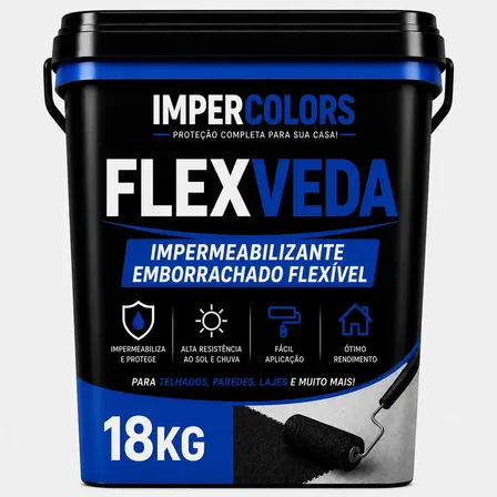 Tinta Emborrachada 18kg Anti Infiltração Protege 100%