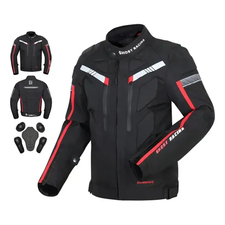 Jaqueta Masculina Preto Cinza Ventilada Impermeável Moto