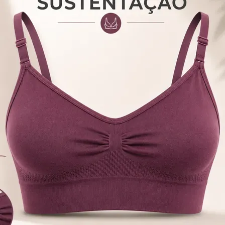 Kit 2 Top Feminino Academia Microfibra Fecho Alça Ajustável