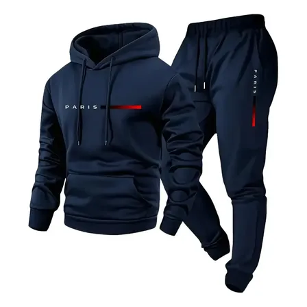 Conjunto De Moletom Com Capuz E Calça Estampa Paris V