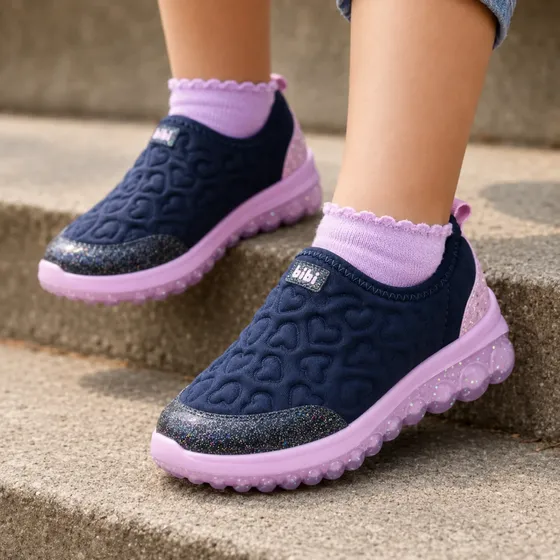 Tênis Infantil Feminino Bibi Roller Naval Confortável