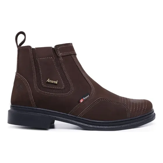 Botina Bota Masculina Couro West Country Vaquejada Urbana